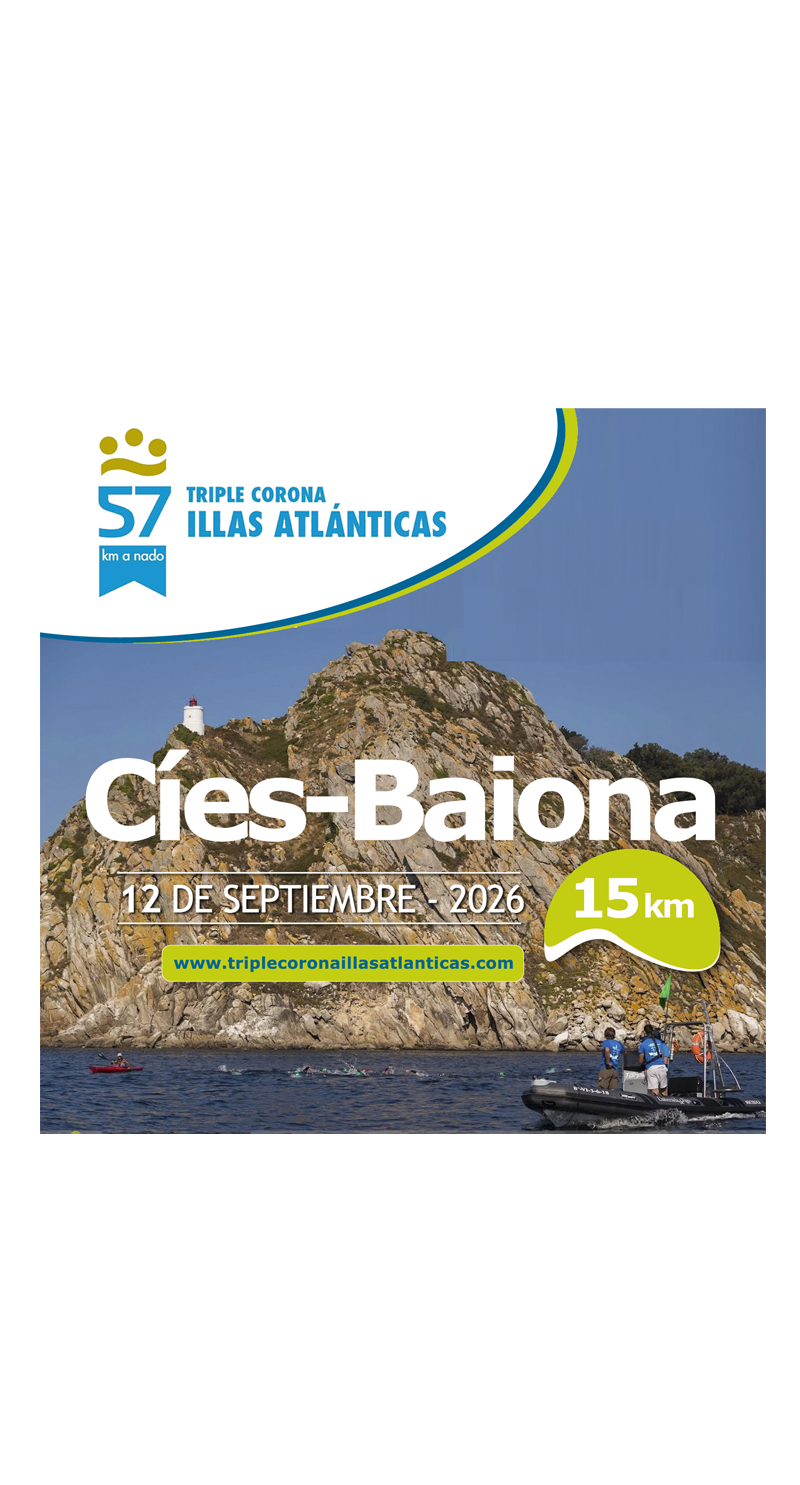 TRIPLE CORONA ILLAS ATLÁNTICAS CÍES-BAIONA (15 KM)