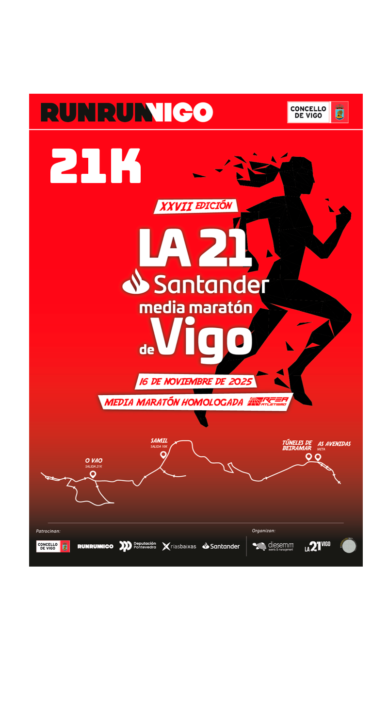 LA21 SANTANDER MEDIA MARATÓN DE VIGO 21K 2025